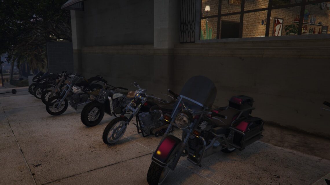 Rassemblement moto à l&rsquo;Irish Pub