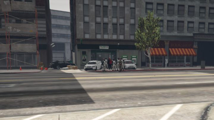 Braquage en centre ville.