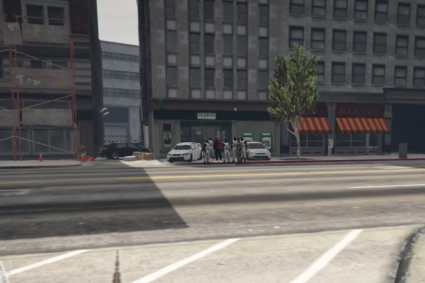 Braquage en centre ville.