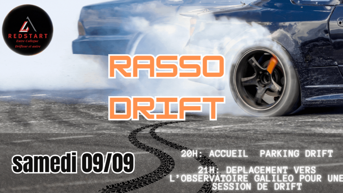 AGENDA : Rassemblement drift samedi 9 septembre
