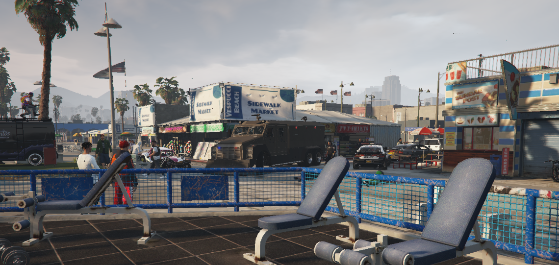 La salle de sport de Vespucci Beach : un endroit devenu infréquentable ?