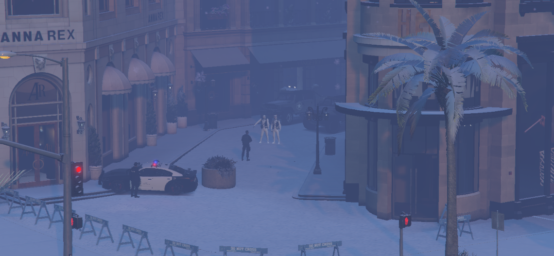Un braquage en mode hiver
