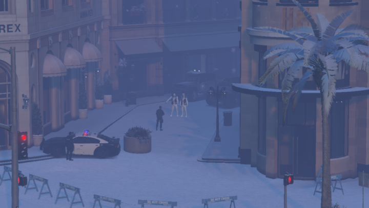Un braquage en mode hiver