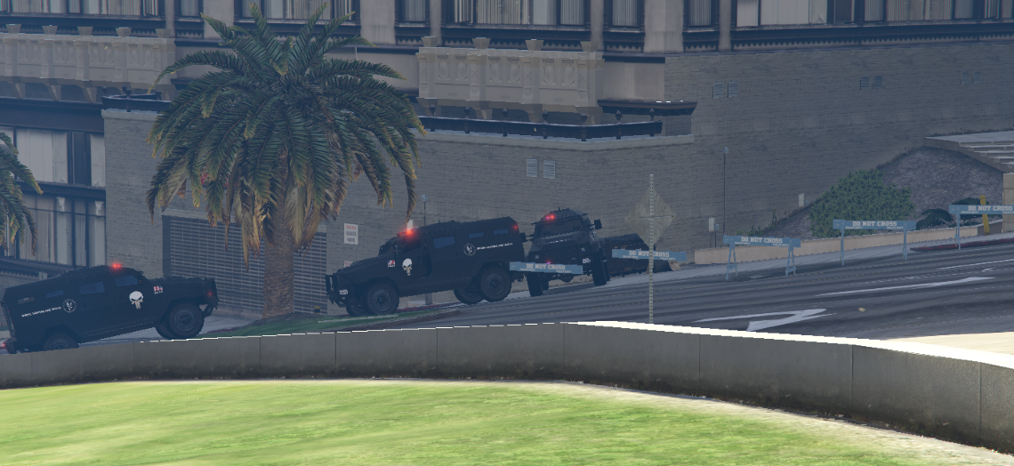 Descente du LSPD en centre-ville