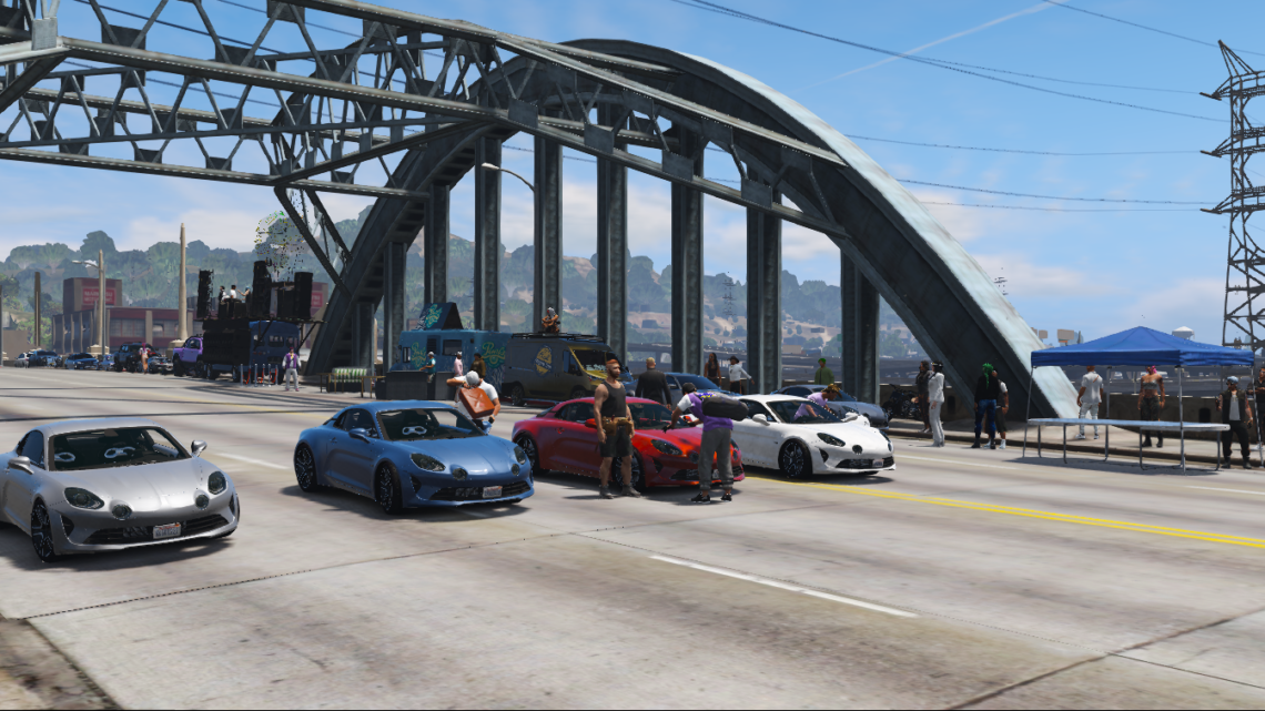 Une splendide course d&rsquo;Alpine dans les rues de Los Santos
