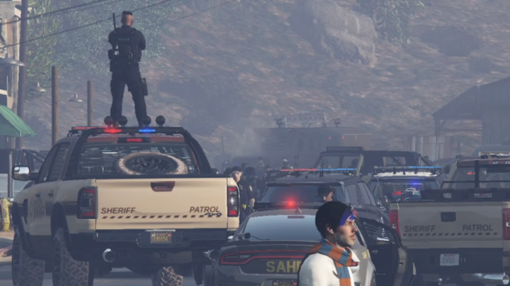 Incidents à Grapeseed : Confrontation entre le LSPD et un groupe de motards