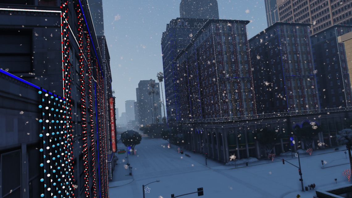 La magie de Noël s&rsquo;installe sous un manteau blanc.