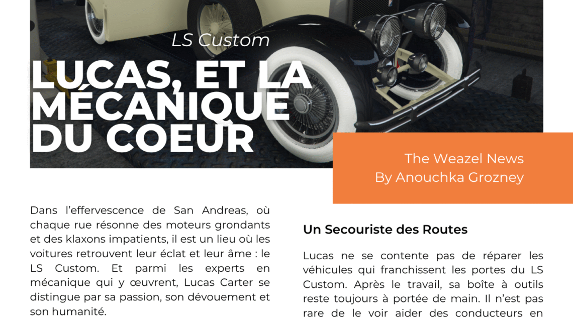 Lucas, et la mécanique du coeur