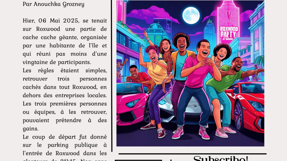Partie de cache cache sur Roxwood !