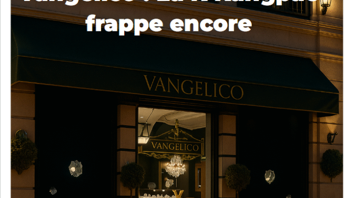 Braquage à la bijouterie Vangelico : La K&rsquo;Kangpae frappe encore !