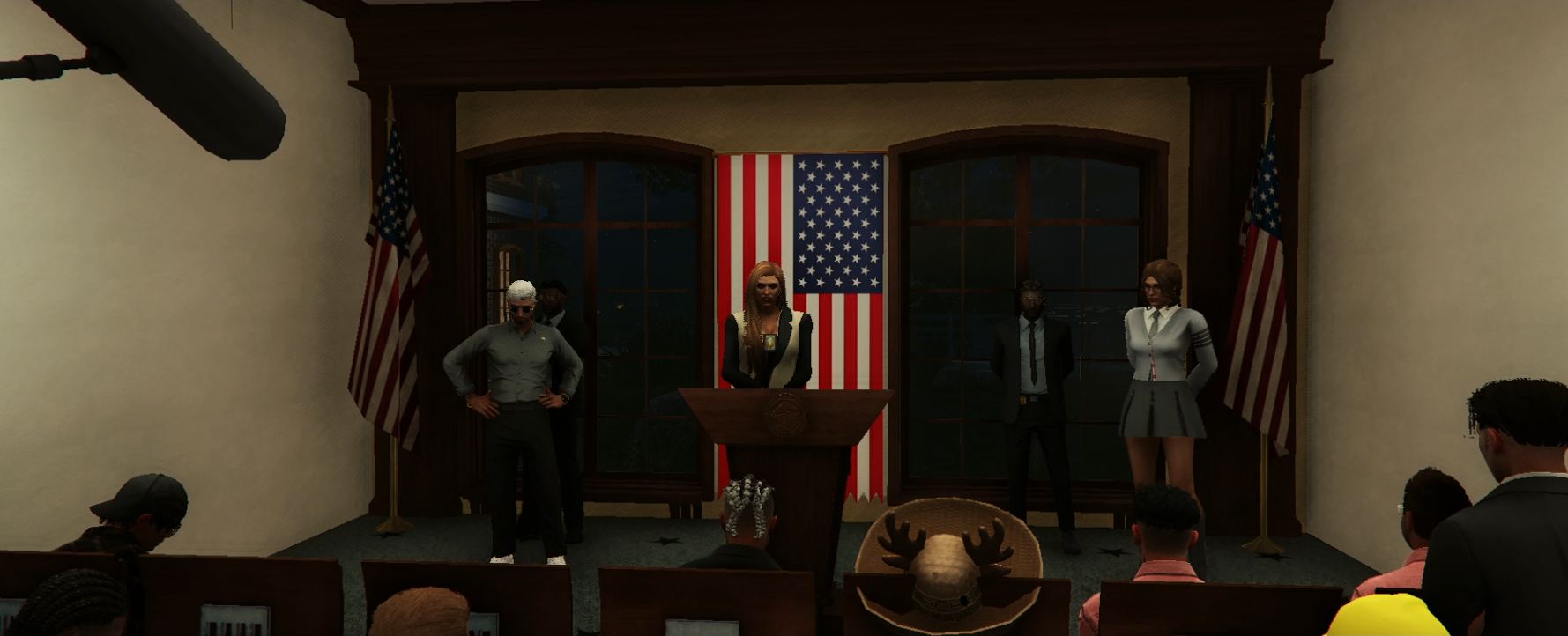 Discours et échanges : la conférence de presse de l’État de San Andreas en intégralité !