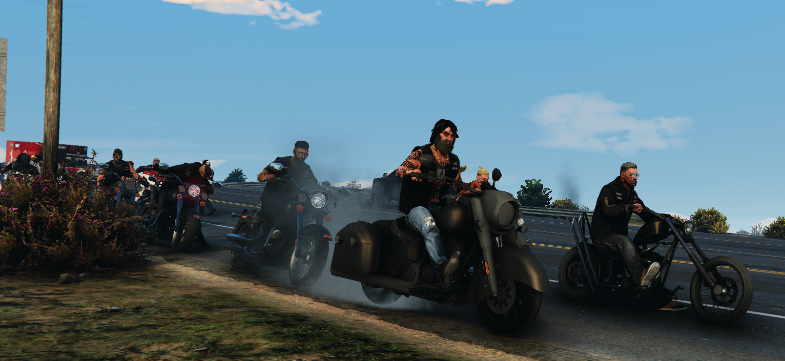 🏍️ Balade moto : Les North Lion’s et les Los Mictecas sillonnent San Andreas (VIDEO)