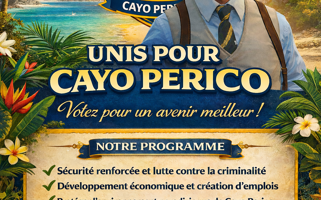 Raymond Santos candidat au poste de gouverneur de Cayo Perico : Focus sur la croissance économique et la protection de l&rsquo;île