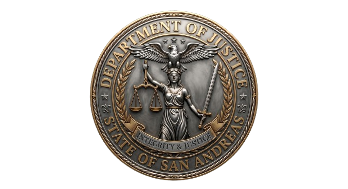 Le Département of Justice lance une nouvelle ère pour la justice à San Andreas
