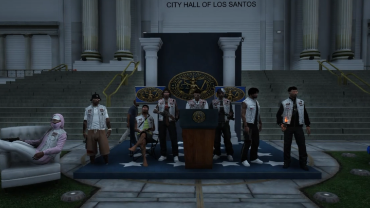 Heart of Angel investit les marches du City Hall pour dénoncer l&rsquo;abandon du nord de San Andreas